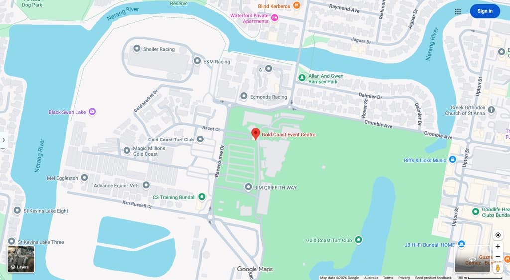 Gold Coast Gold Coast Event Centre map Gold Coast Gold Coast Event Centre map